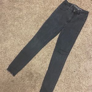 American Eagle Black Sky High Jegging